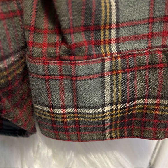 Ralph Lauren Men's Flannel Plaid Shirt Jacket - Red and Brown - Picture 6 of 6